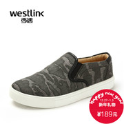 Westlink/West fall 2015 new tide Camo prints set foot Lok Fu shoes shoes casual men shoes