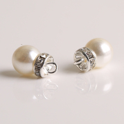 DIY jewelry materials accessories fitting pearls of Pearl diamond pendant earrings to wear bracelets