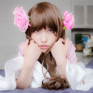 萌神派 黑塔利亚axis powers 中华组 湾娘 台湾cosplay假发林乙玲