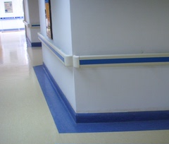 医院扶手无障碍楼梯扶 PVC走廊扶手敬老院走道扶手 1.5内铝合金