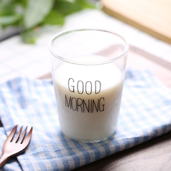 创意早餐杯燕麦牛奶杯家用水杯玻璃杯子学生耐热饮品杯日式早安杯