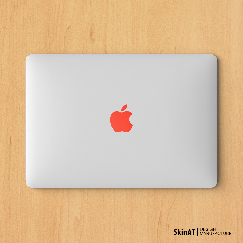 SkinAT MacBook Air苹果logo纯色贴膜 Mac笔记本Pro 创意logo贴纸产品展示图1