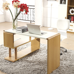 个性书桌 简约转角电脑桌 旋转书桌书架书柜组合台式家用办公桌