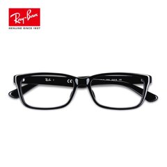 雷朋Rayban眼镜架 男女士黑色小方框近视眼镜框 RX5296D/7102D