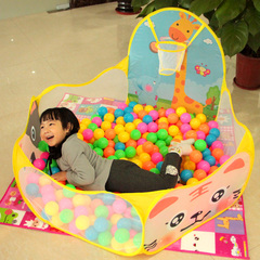 儿童海洋球池卡通投篮球池宝宝室内游戏池海洋球波波池小孩玩具屋