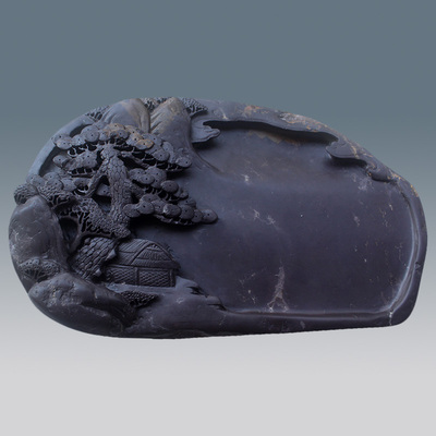 中国端砚《静听松风》 端州名砚作品