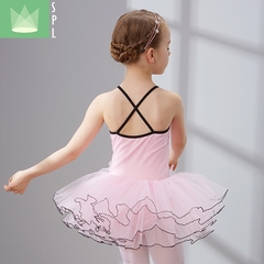 尚品琳儿童舞蹈服装女童练功服芭蕾舞裙少儿跳舞衣演出服吊带考级