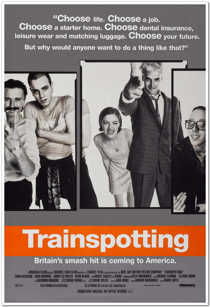 猜火车丹尼鲍尔电影海报原版授权艺术电影装饰画现代装饰画