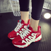 Korean autumn 2015 high top sneakers women's shoes platform platform student leisure shoe tide shoes