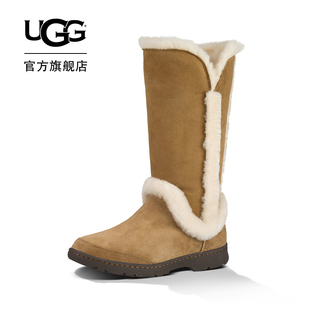 ugg價位 UGG純色平跟高筒靴保暖時尚靴 1008030 cuggi包包