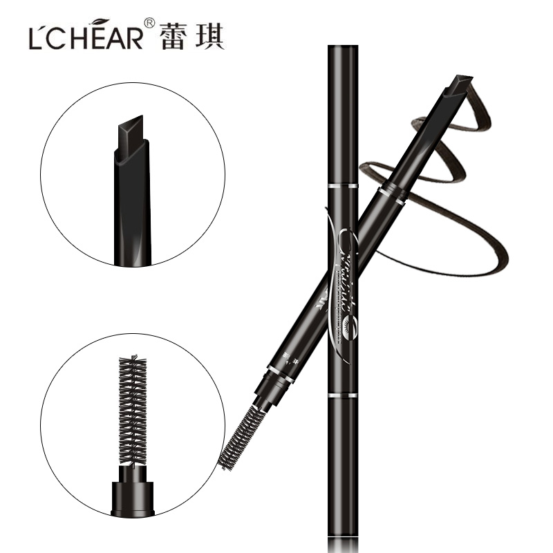 LCHEAR/蕾琪双头自动眉笔防水防汗 持久不晕染带眉刷眉笔产品展示图4