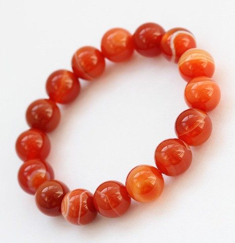 冰种68分透开光aaa红蚕石10mm8mm6mm女士手链手链