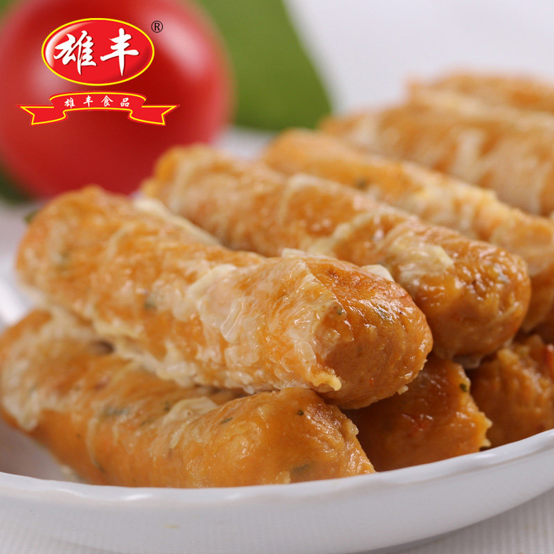 雄丰 虾味卷火锅食材麻辣烫关东煮年货食材2500g虾肉卷腐皮卷