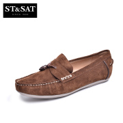 St&Sat/Saturday 2015 spring leather Lok Fu shoes comfortable shoes men's shoes with round head tide SS51125205