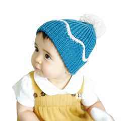 韩版男女童宝宝帽子秋冬婴儿帽子6-12月1-2岁儿童保暖毛线帽冬天