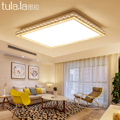 新款长方形客厅灯简约现代大气奢华智能遥控家用客厅吸顶灯 宜家