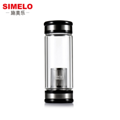 SIMELO自然元素系列爵士泡茶杯 双层玻璃杯 随手玻璃饮水虑茶杯
