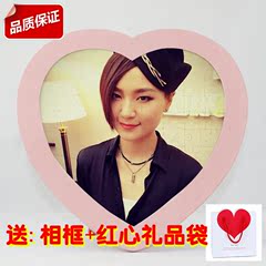 情人圣诞节diy心形拼图定制照片包邮生日送礼婚纱惊喜留念 无相框