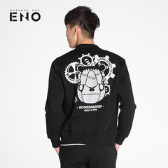 BURANDO ENO设计师潮男式小犀牛卫衣开衫趣味印花外套 G6SPM51201