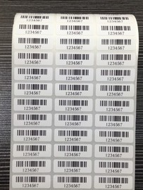 代打印铜版不干胶流水号学校图书馆超市标签二维条形码食品条码标签纸服装价格标签纸物流标签热销