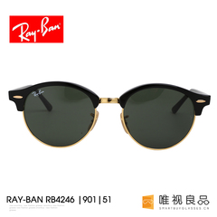 雷朋Ray Ban男女款圆形复古墨镜太阳镜RB4246