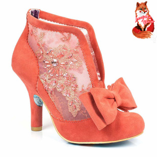 紀梵希小羊皮套裝 2020現貨 Irregular Choice 3081-33B手工刺繡珠半透小羊皮蝴蝶結 紀梵希小羊皮包