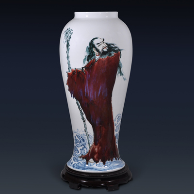 世界陶瓷艺术大师 罗时云 作品《达摩东渡》