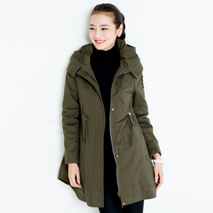 四月初九旗舰店April 9th/四月初九大码女装胖MM2015冬新温暖中长款棉衣棉服棉袄