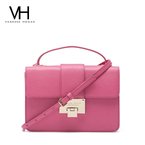 VH牛皮女包 2015新款磨砂红色休闲包单肩BB
