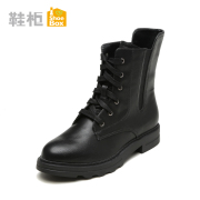 Shoe shoebox2015 new leisure fashion women's boots with round head, thick boots with 1115505078