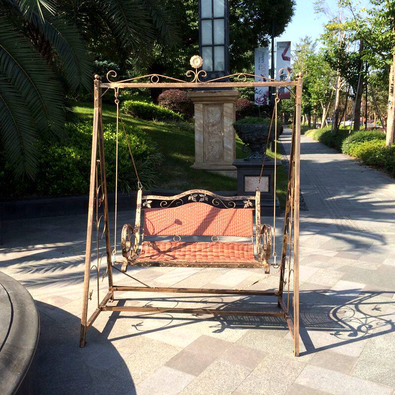 子竹家具 户外4#双人秋千 花园阳