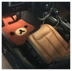 宝马 新X5 x6 汽车脚垫个性潮牌 轻松熊 专车专用汽车内饰地毯