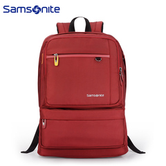 Samsonite/新秀丽双肩包男女高端电脑包防泼水大容量商务红36B