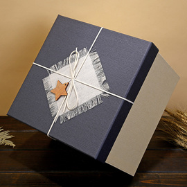 正方形礼品盒超大伴手礼礼物盒大号礼物包装盒生日送礼盒包装盒子