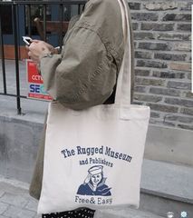 韩国日本原宿风女包单肩包卡通印花包包购物袋书包环保袋包邮
