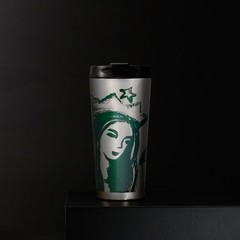 美国进口现货星巴克Starbucks塞壬肖像不锈钢随行杯16OZ包邮