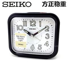 正品SEIKO日本精工钟表 静音防贪睡铃铛可爱稳重懒虫儿童QHK023