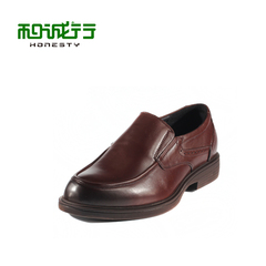 He Chenghang and 2015 spring full leather men's business casual shoes foot round your head man and 0600361