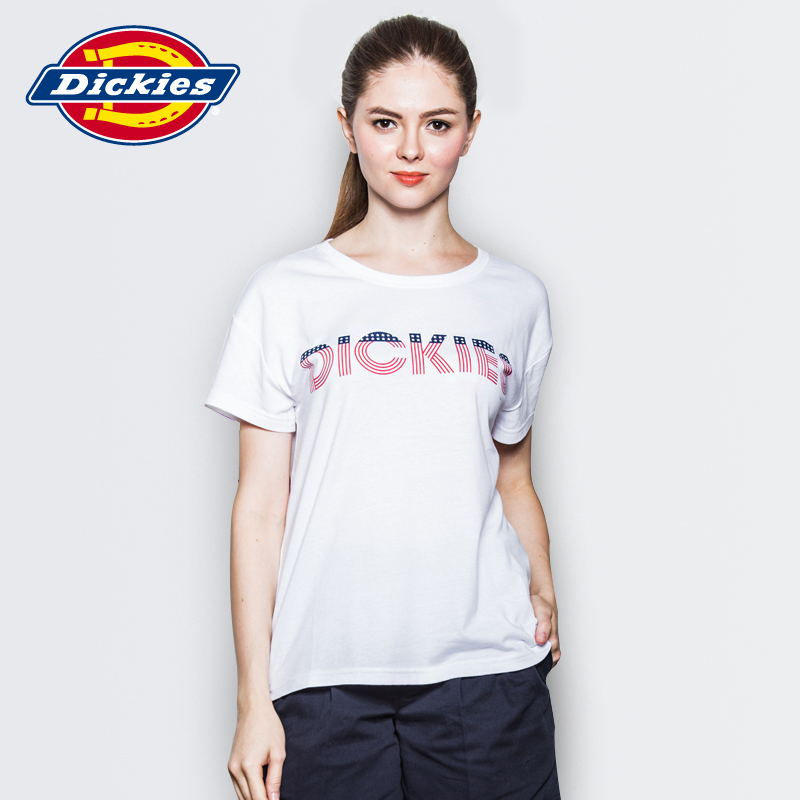 Dickies2016夏季新款女Dickies印花宽松版型短袖T恤162W30WD26产品展示图2