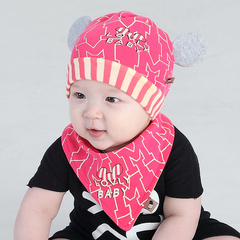 婴儿帽子春秋0-3-4-6个月韩版彩棉男女宝宝胎帽幼儿新生儿帽子冬
