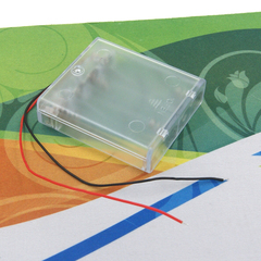 4节 5号 五号 6v 透明塑料电池盒 备用电池盒 带导线 带开关