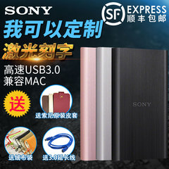 Sony索尼移动硬盘1t高速USB3.0商务2.5寸金属加密1tb正品HD-E1