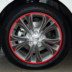广汽传祺GA6轮毂贴 GA6 专用轮毂碳纤维贴纸改装轮毂车贴装饰