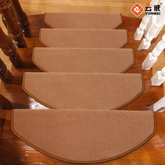 云威经济实惠款楼梯地毯踏步毯防滑毯免胶自粘净色楼梯垫定制