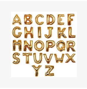 40 Gold and silver letter Aluminum balloon Wedding celebration birthday celebration scene arrangement decorate wholesale aluminum foilin the Festive supplies/Gift , Balloon/Floating air ball , Balloon category - from Buy2taobao.com to provide professional Taobao agent buy service