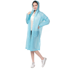 精选非一次性韩版时尚款雨衣成人单人时尚透明加大加厚雨披