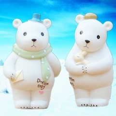 北欧熊公仔超大号北极熊储蓄罐儿童存钱罐摆件装饰品创意生日礼物
