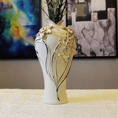 欧式陶瓷现代客厅简约创意花瓶时尚插花摆件花瓶奢华家居装饰特价