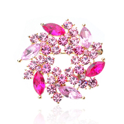 Ya na jewelry boutique rhinestone brooch Korea chest flowers shawl PIN pin Crystal clothing accessories