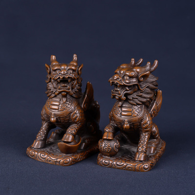 2.78kg 南都禅寺 精品踏宝麒麟摆件 佛法加持 28